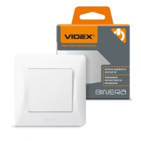 Выключатель одноклавишный Videx Binera белый 